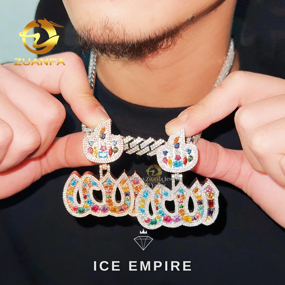 Iced Out 925 Silver Moissanite Pendant