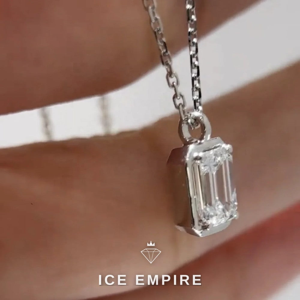 Iced Out Gold Plated Lab Grown Diamond Pendant