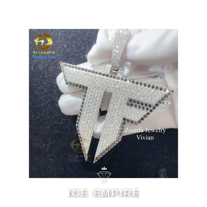 Iced Out Rose Gold Plated Moissanite Pendant