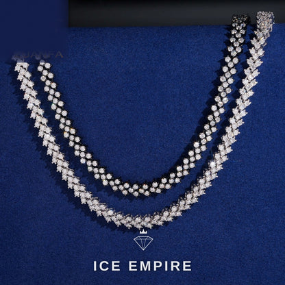 Iced Out Gold Plated Moissanite Cuban Chain