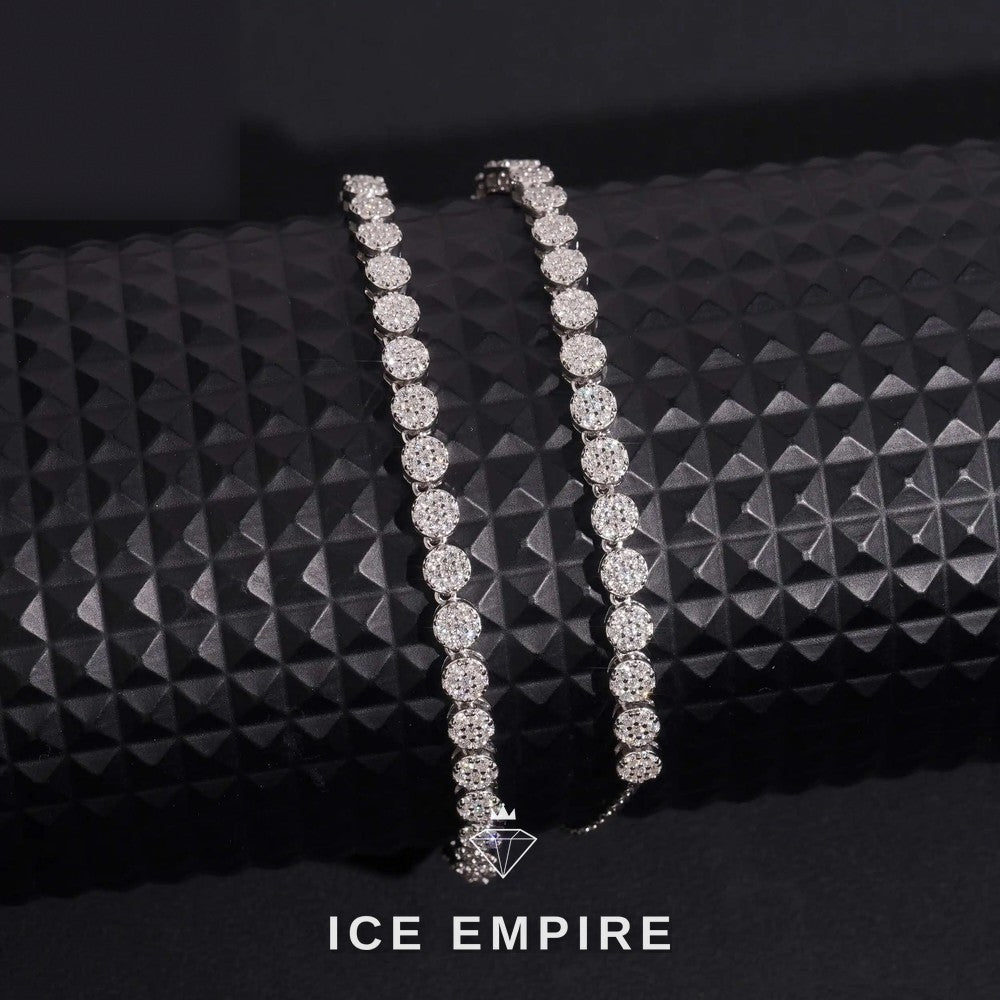 Iced Out Rose Gold Plated Moissanite Cuban Chain