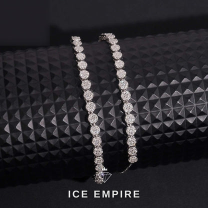 Iced Out Rose Gold Plated Moissanite Cuban Chain