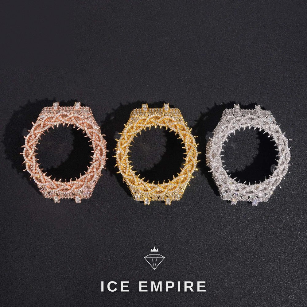 Iced Out 925 Silver Moissanite Watch