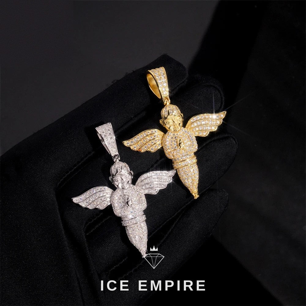 Iced Out Rose Gold Plated Pendant
