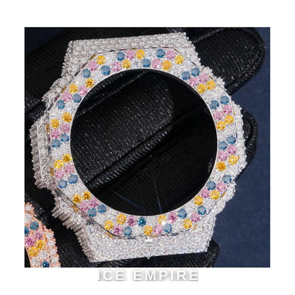 Iced Out 925 Silver Moissanite Watch