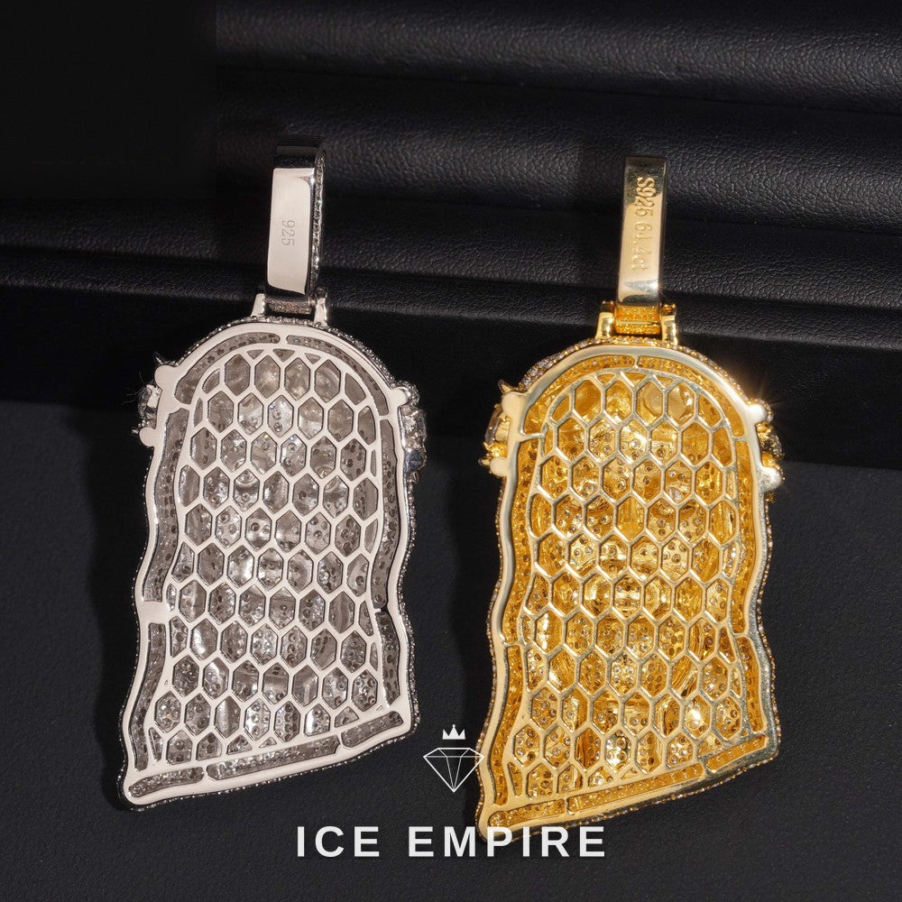 Iced Out Rose Gold Plated Moissanite Pendant
