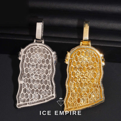Iced Out Rose Gold Plated Moissanite Pendant