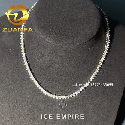 Iced Out Rose Gold Plated Moissanite Cuban Chain
