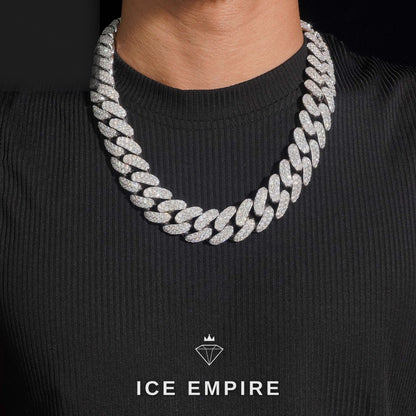 Iced Out Rose Gold Plated Moissanite Cuban Chain