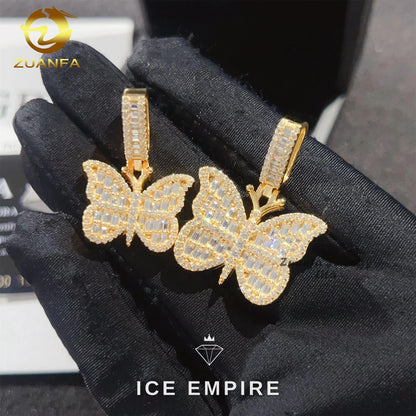 Iced Out 925 Silver Moissanite Pendant
