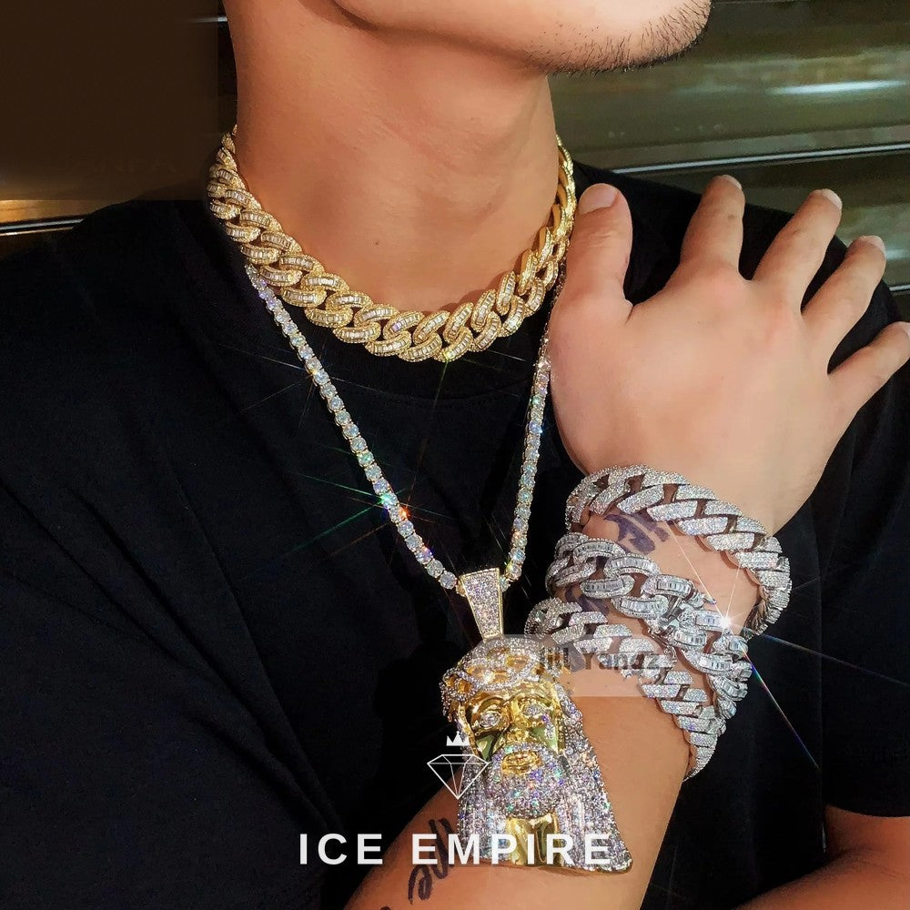 Iced Out Gold Plated Pendant