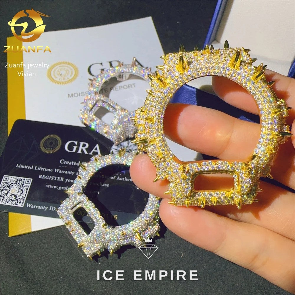 Iced Out 925 Silver Moissanite Watch
