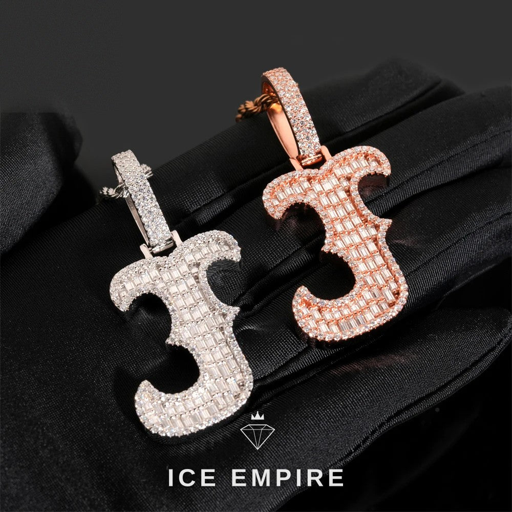 Iced Out Rose Gold Plated Pendant