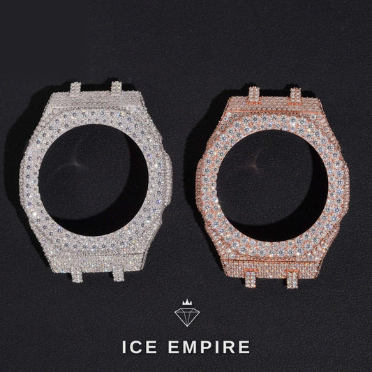 Iced Out Gold Plated Moissanite Watch