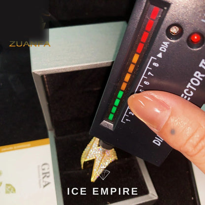 Iced Out Gold Plated Moissanite Ring