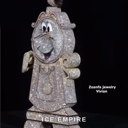 Iced Out 925 Silver Moissanite Pendant