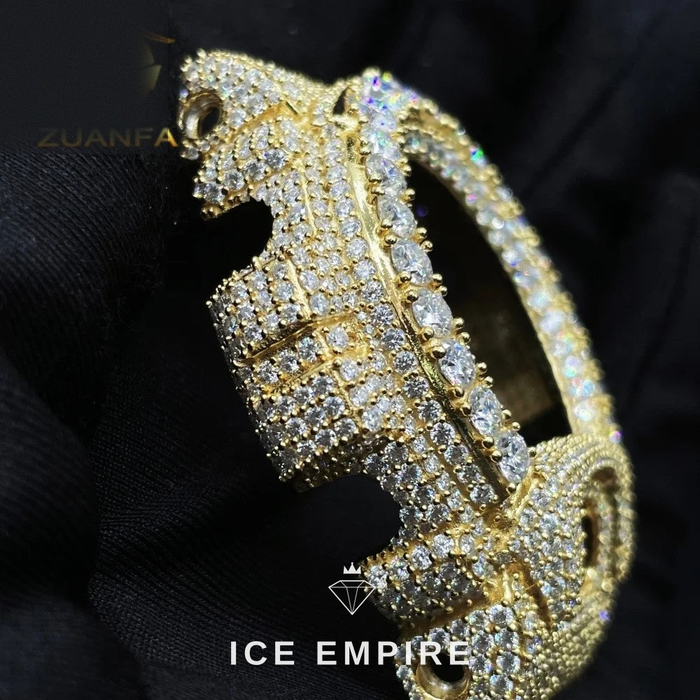 Iced Out 925 Silver Moissanite Watch