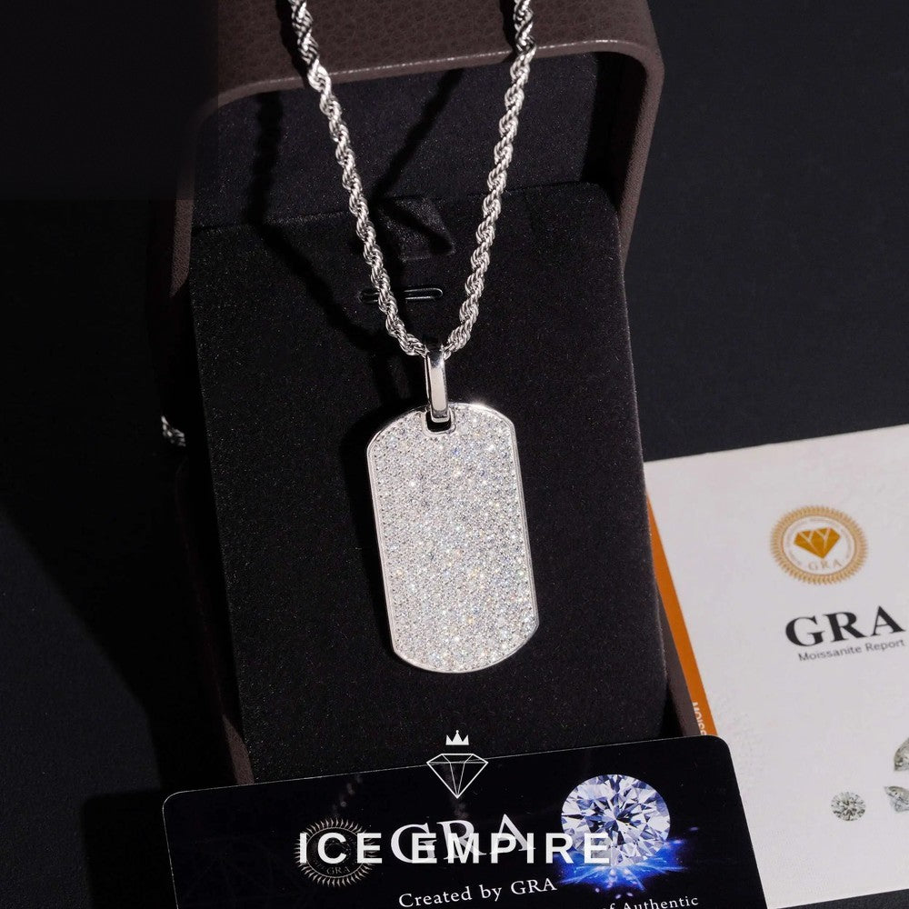 Iced Out Rose Gold Plated Moissanite Pendant