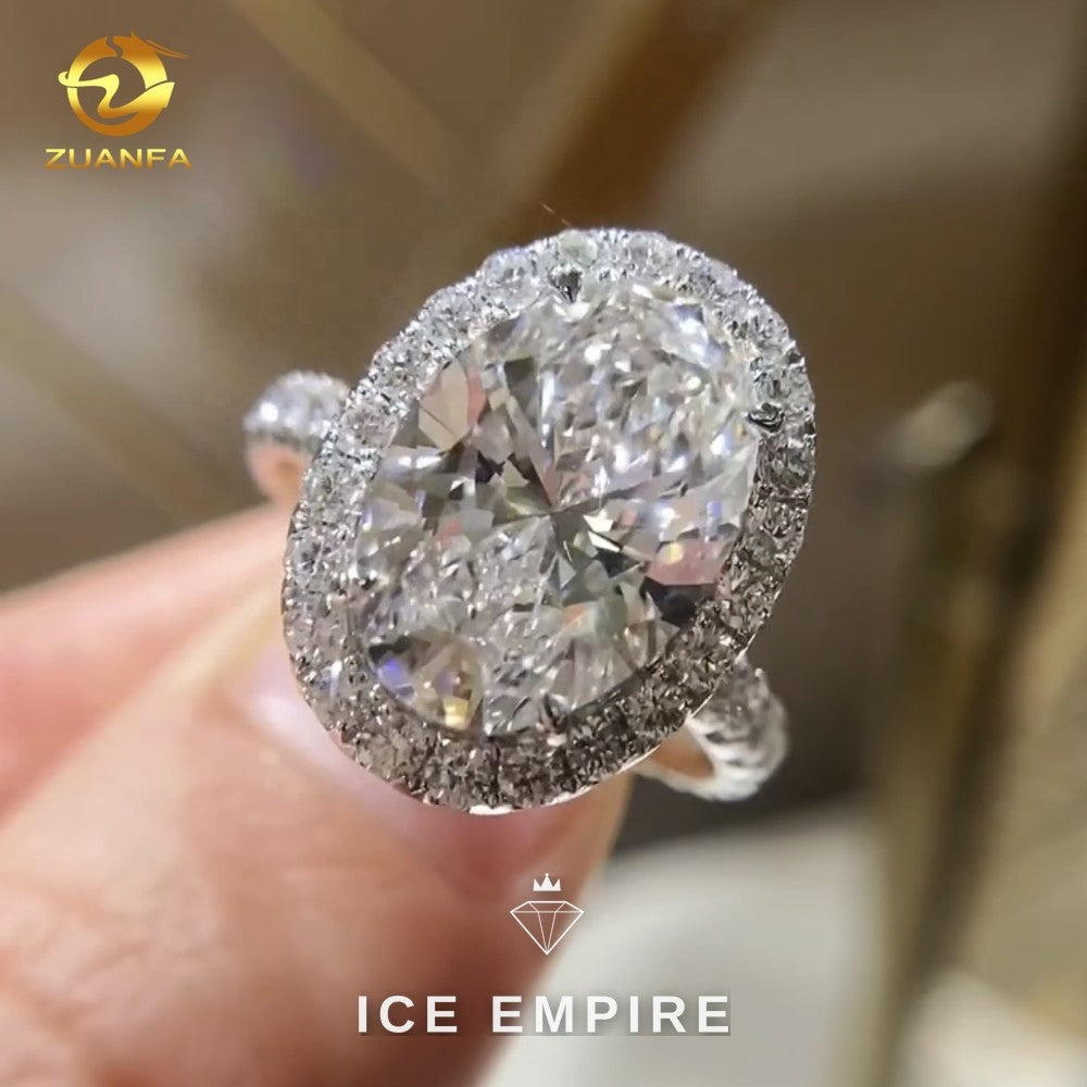 Iced Out 14K Gold Lab Grown Diamond Pendant