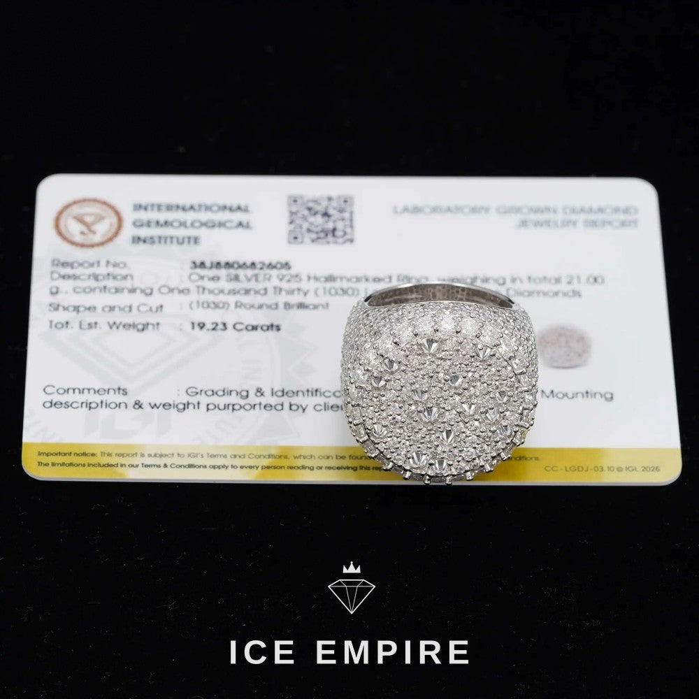 Iced Out 925 Silver Lab Grown Diamond Cuban Chain