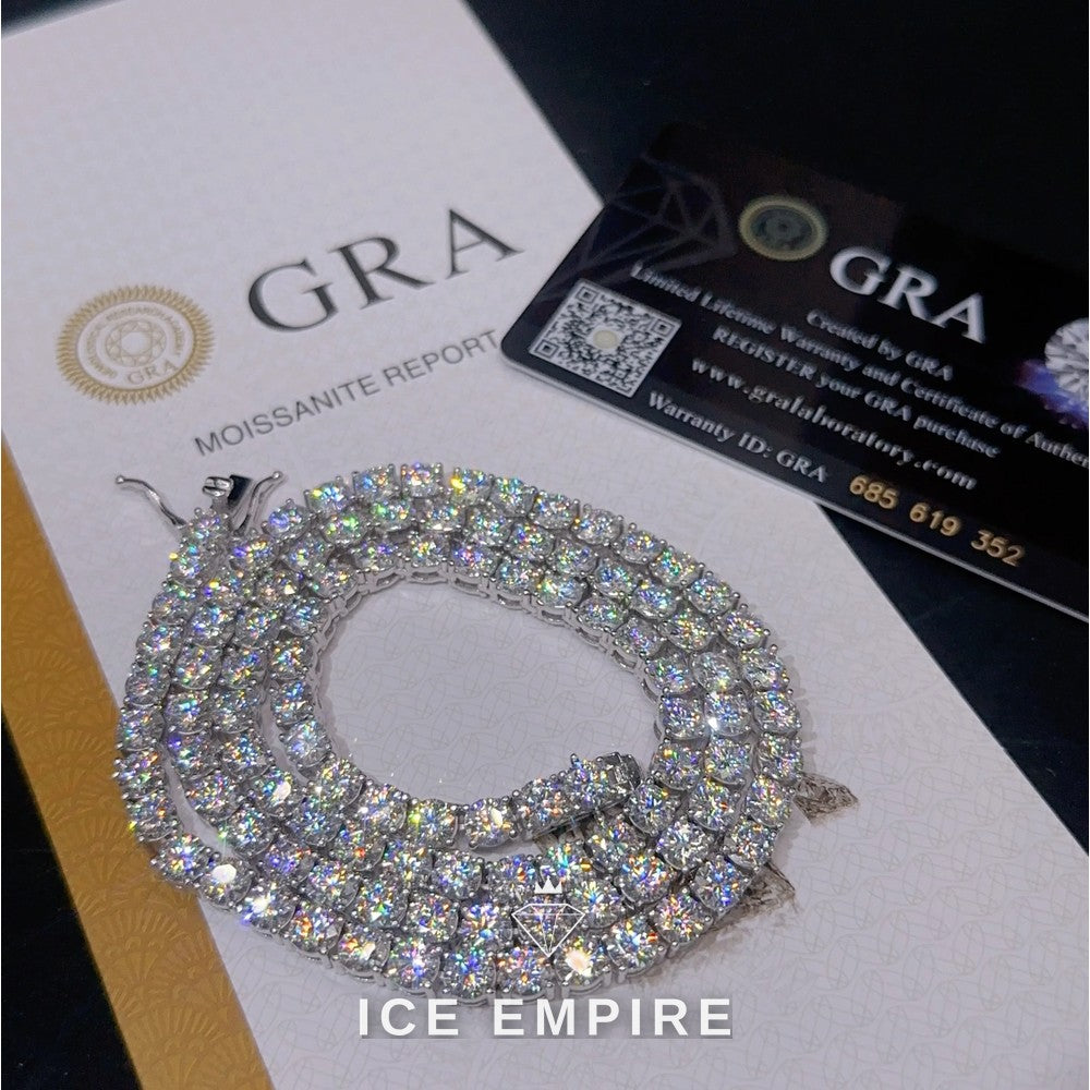 Iced Out Baguette Rose Gold Plated Cuban Chain