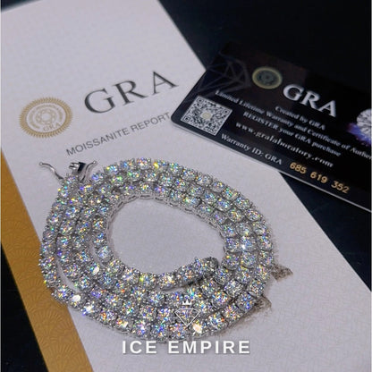Iced Out Baguette Rose Gold Plated Cuban Chain