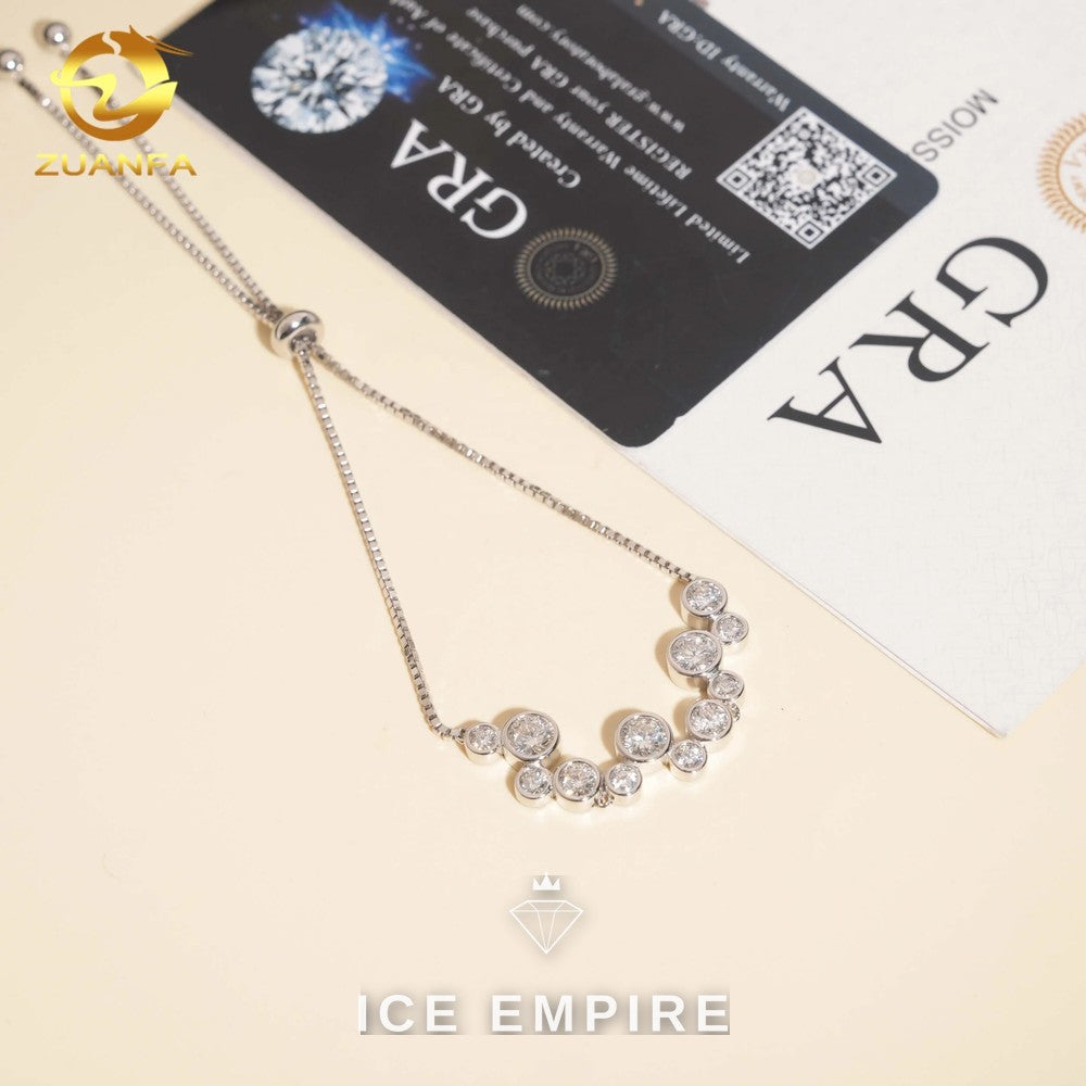 Iced Out 925 Silver Moissanite Bracelet