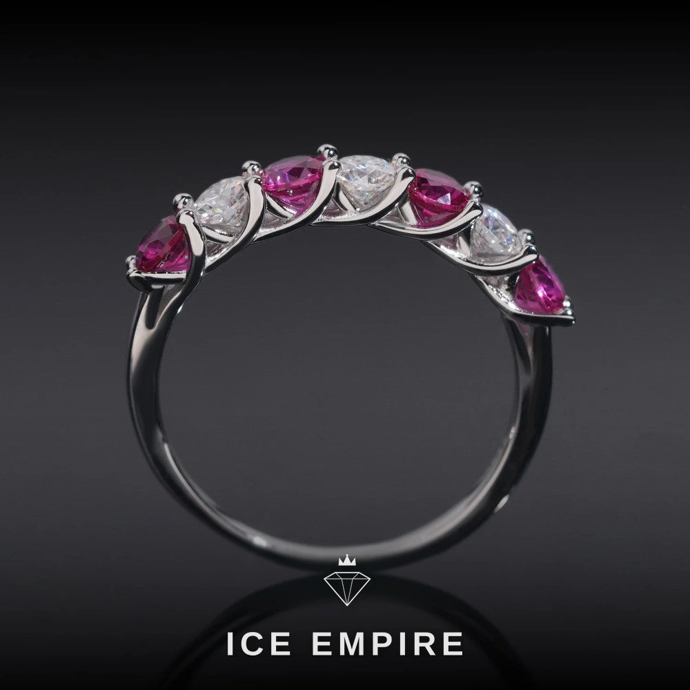 Iced Out 925 Silver Moissanite Ring