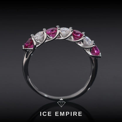 Iced Out 925 Silver Moissanite Ring