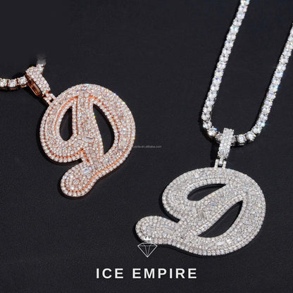 Iced Out 925 Silver Moissanite Pendant