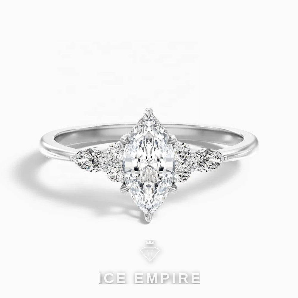 Iced Out 10K Gold Lab Grown Diamond Pendant