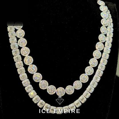 Iced Out Rose Gold Plated Moissanite Cuban Chain