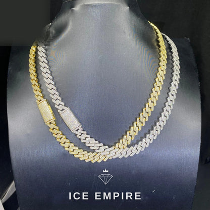 Iced Out Rose Gold Plated Moissanite Cuban Chain