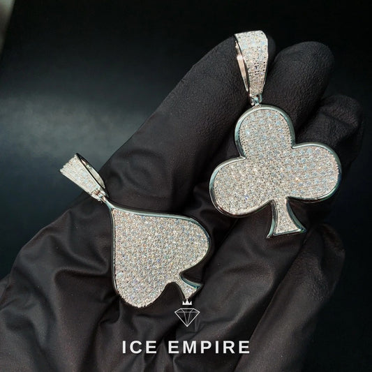 Iced Out 925 Silver Moissanite Pendant