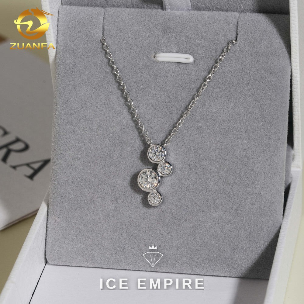 Iced Out Rose Gold Plated Moissanite Cuban Chain