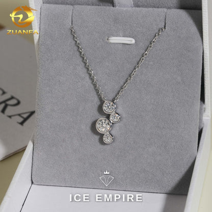Iced Out Rose Gold Plated Moissanite Cuban Chain