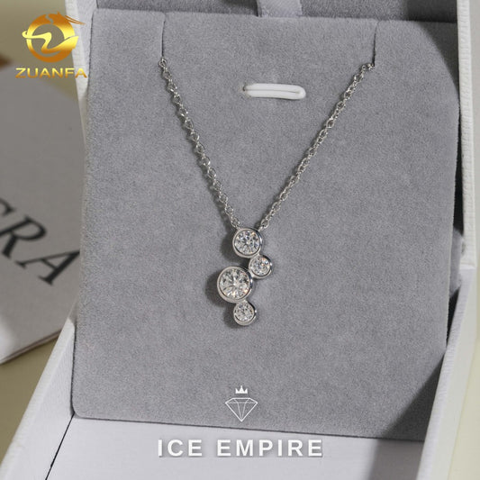 Iced Out Rose Gold Plated Moissanite Cuban Chain