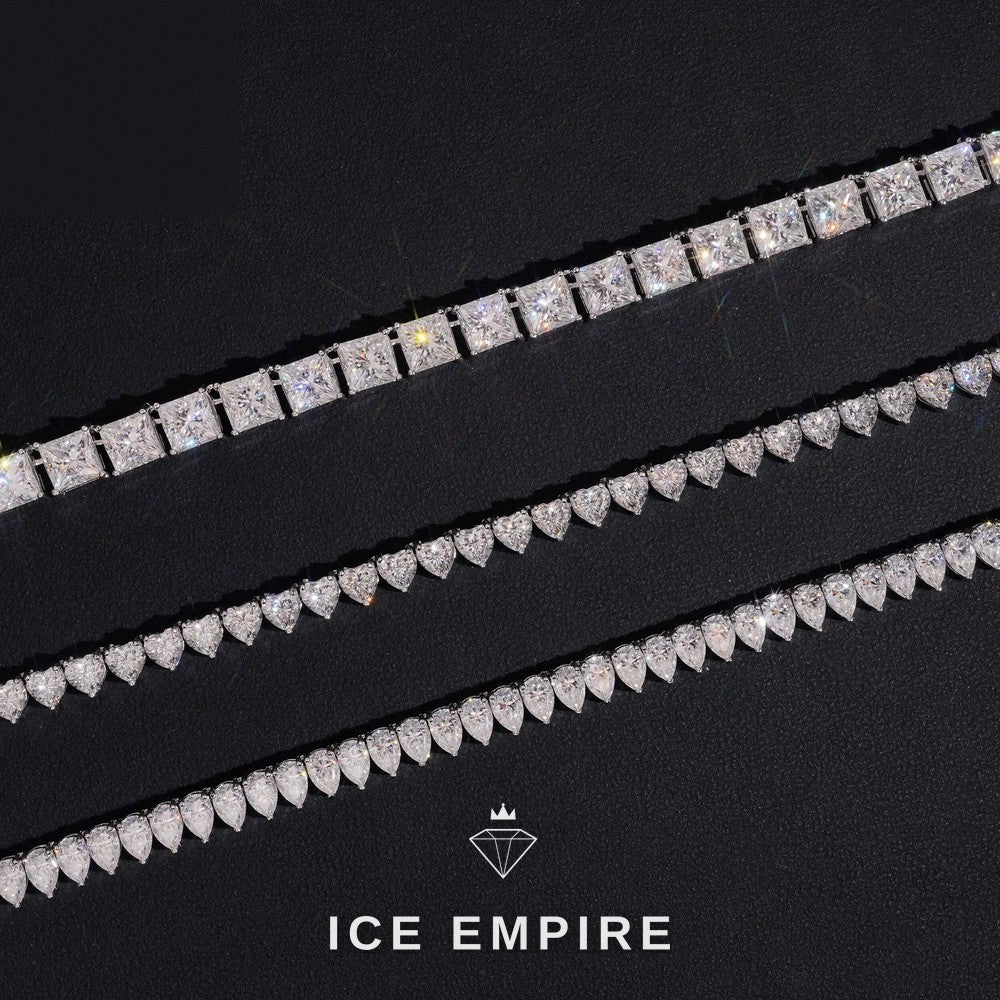 Iced Out Gold Plated Moissanite Cuban Chain
