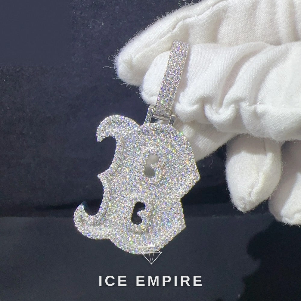 Iced Out Rose Gold Plated Moissanite Pendant