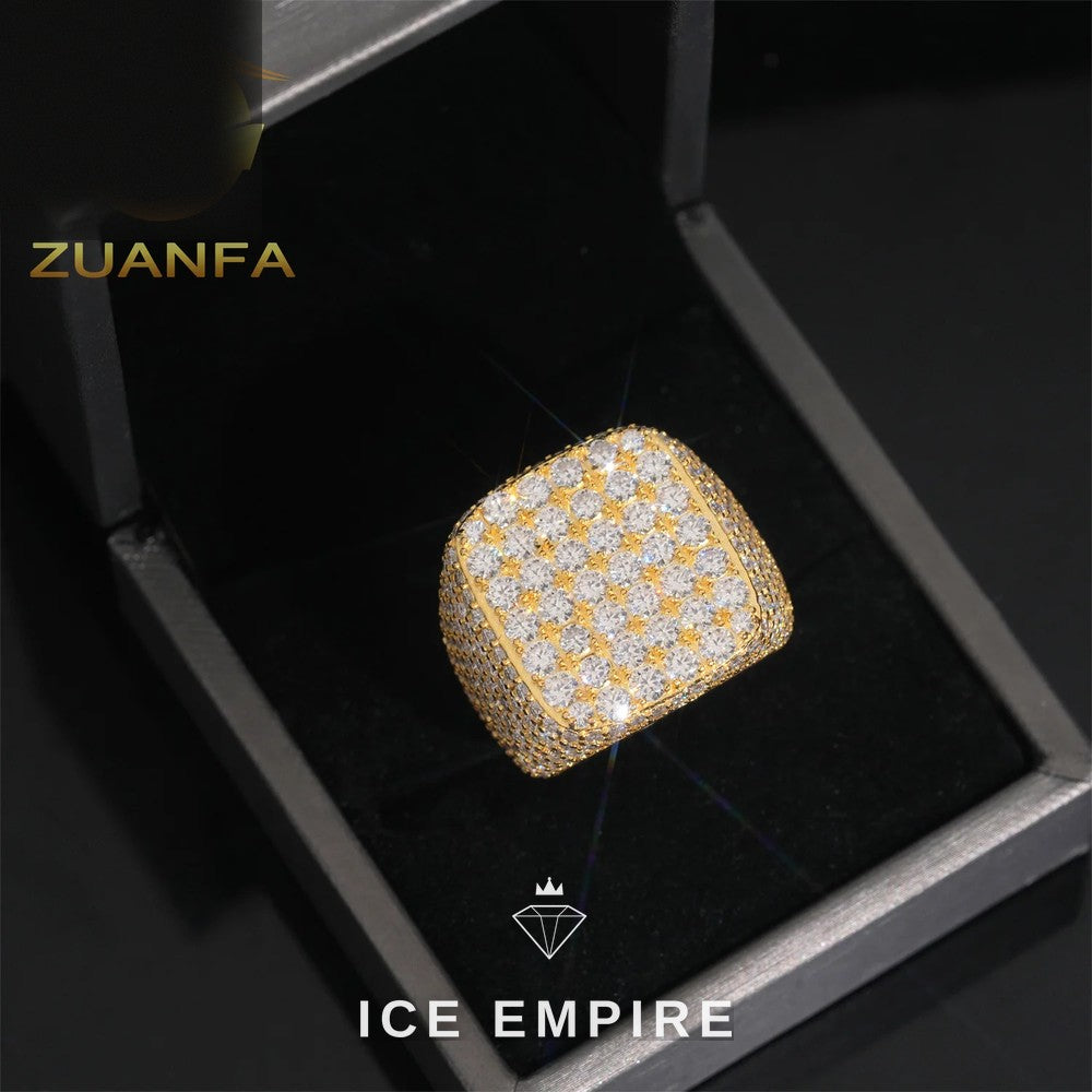 Iced Out 925 Silver Moissanite Cuban Chain