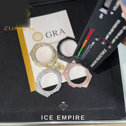 Iced Out 925 Silver Moissanite Watch