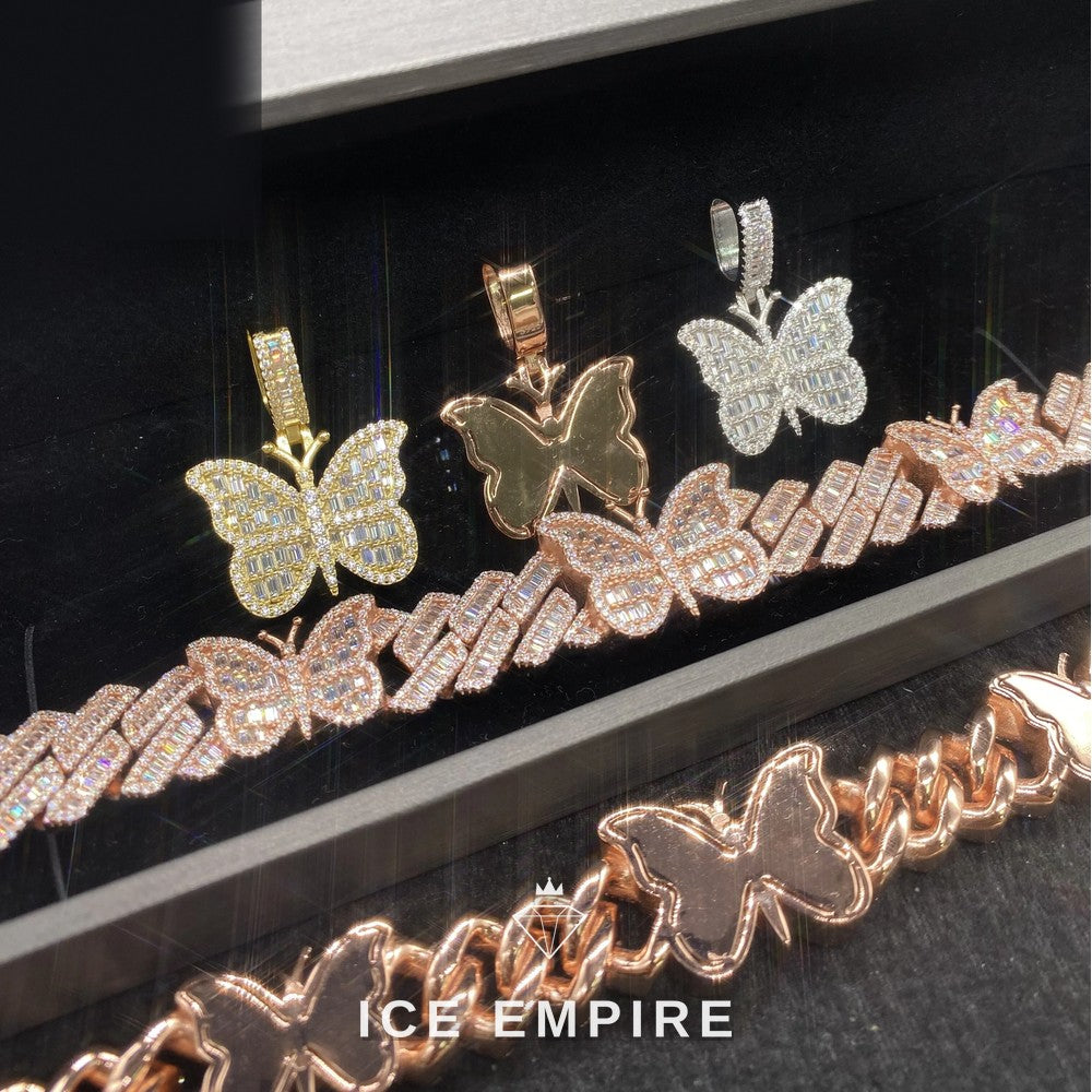 Iced Out Rose Gold Bracelet