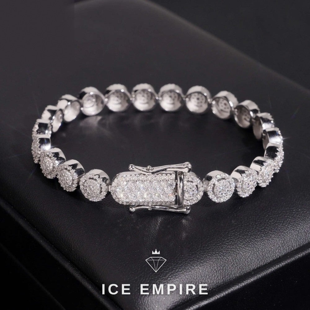 Iced Out 925 Silver Moissanite Cuban Chain
