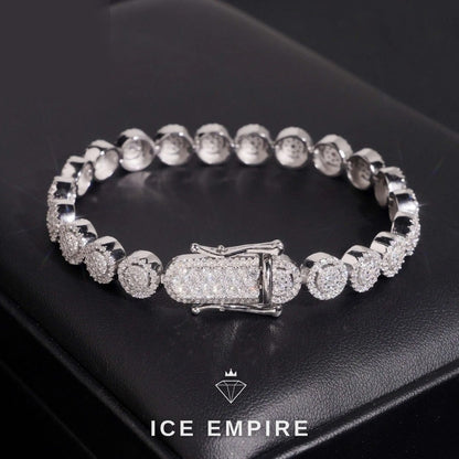Iced Out 925 Silver Moissanite Cuban Chain