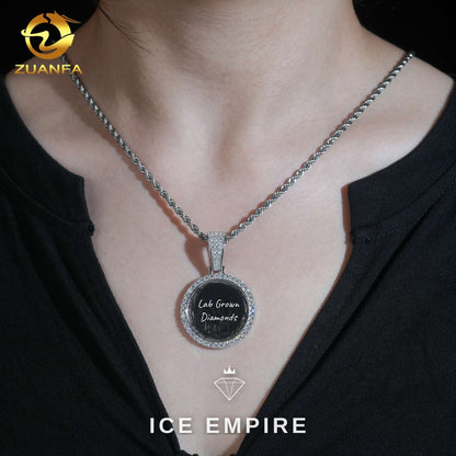 Iced Out 925 Silver Lab Grown Diamond Pendant