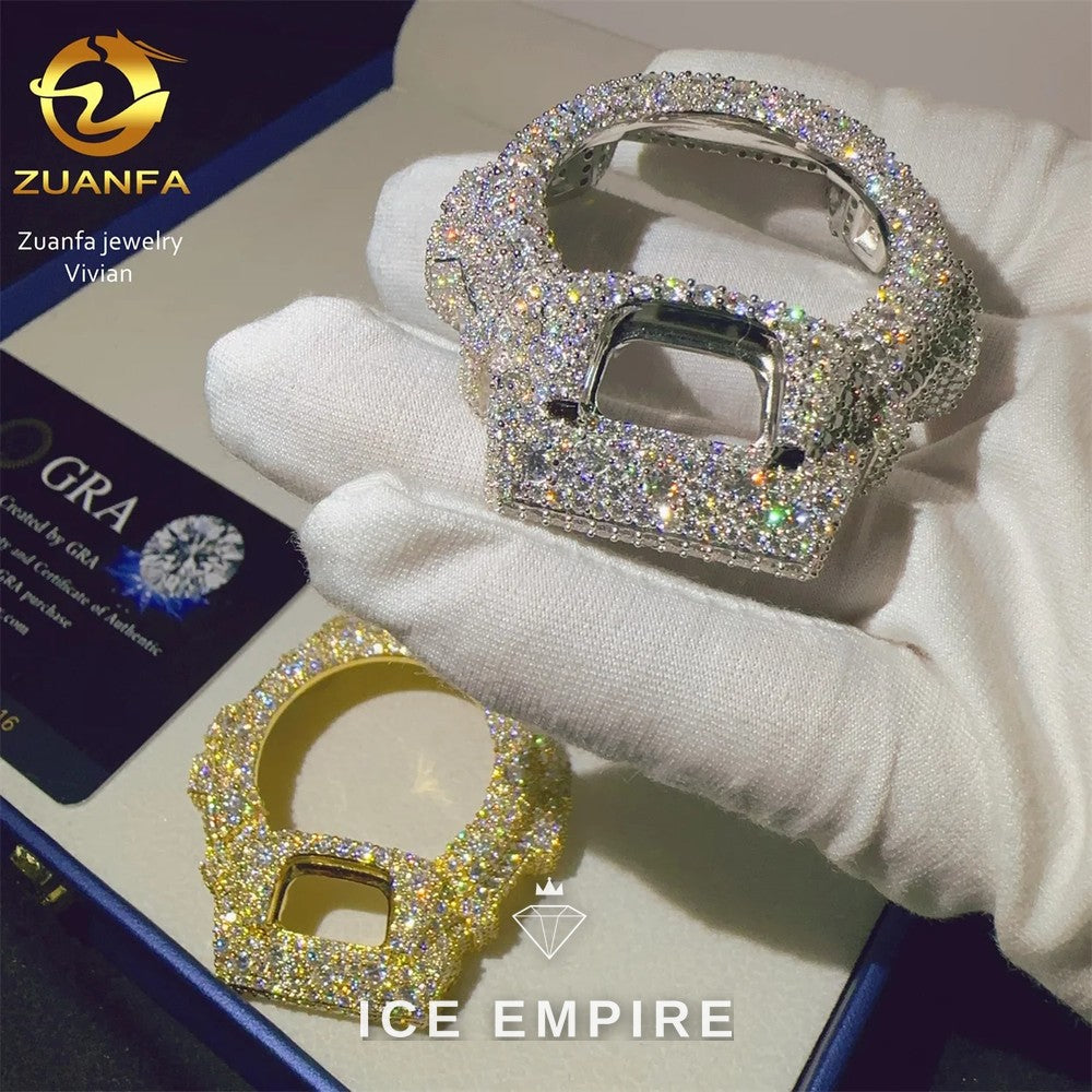 Iced Out 925 Silver Moissanite Watch