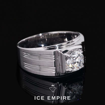 Iced Out 18K Gold Lab Grown Diamond Ring