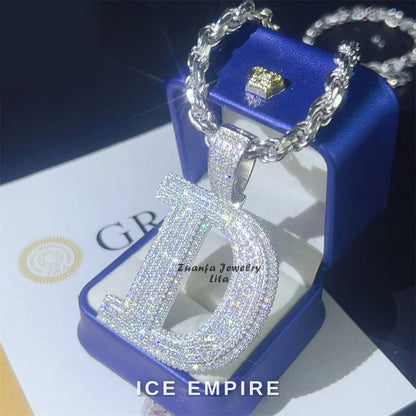 Iced Out Gold Plated Moissanite Pendant