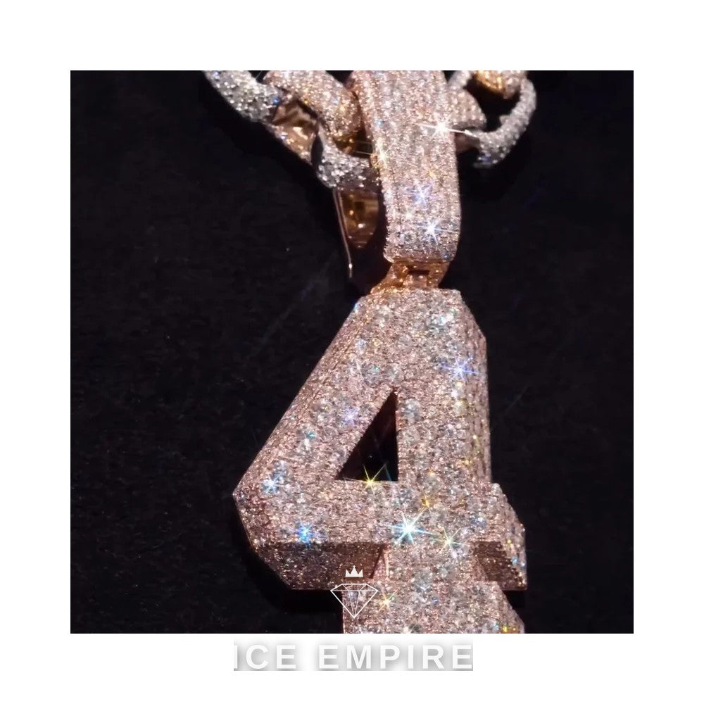 Iced Out Rose Gold Plated Cuban Chain