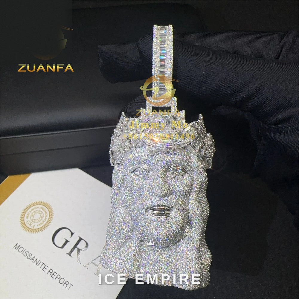 Iced Out 925 Silver Pendant
